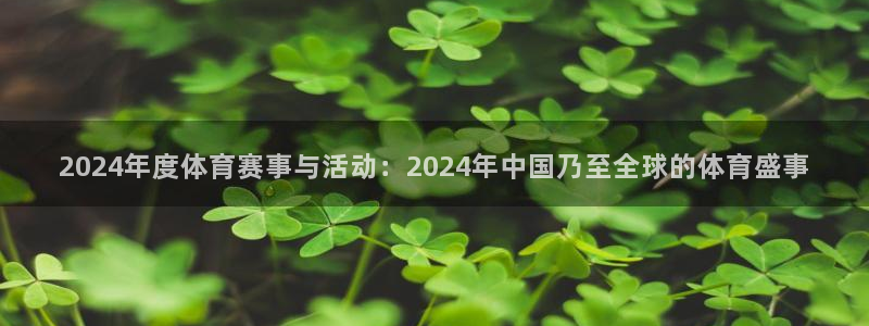 2024年度体育赛事与活动：2024年中国乃至全球的体育盛事